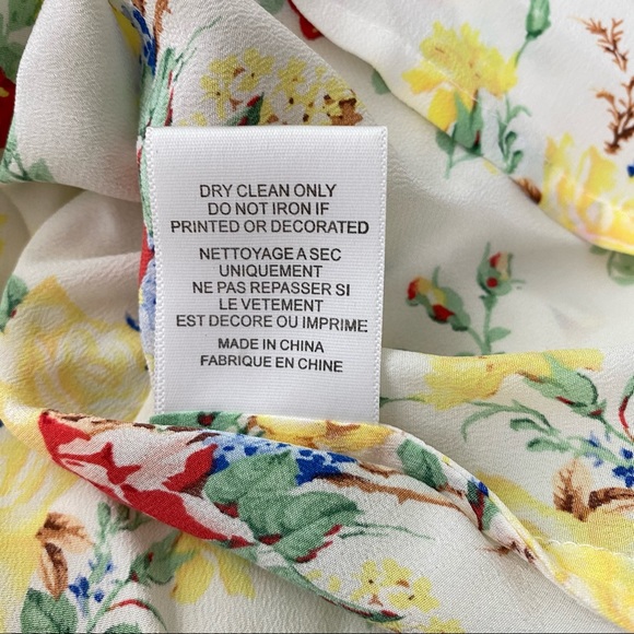 SOLD Equipment Femme Floral Print Silk Button Blouse - Picture 7 of 10